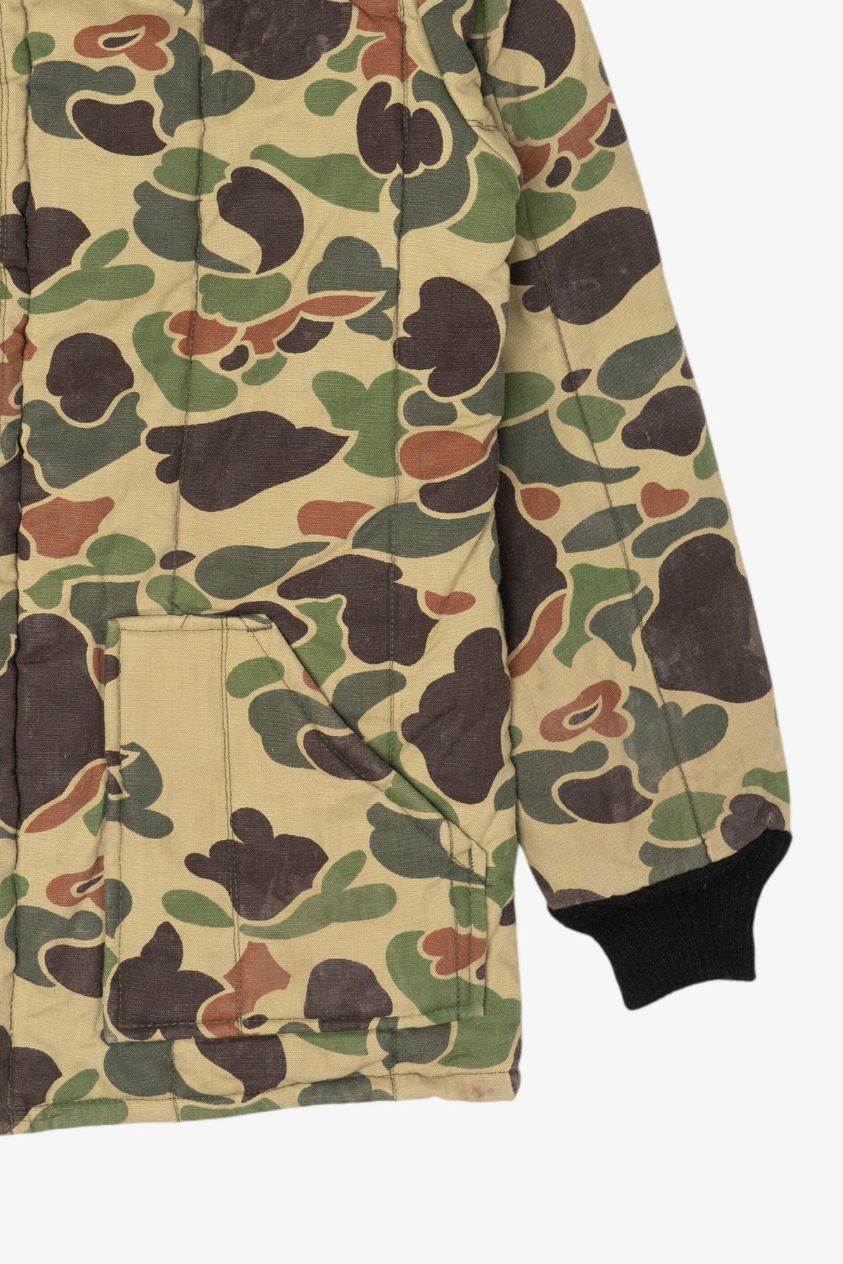 Vintage Green Camouflage Hunting Jacket (1980s)