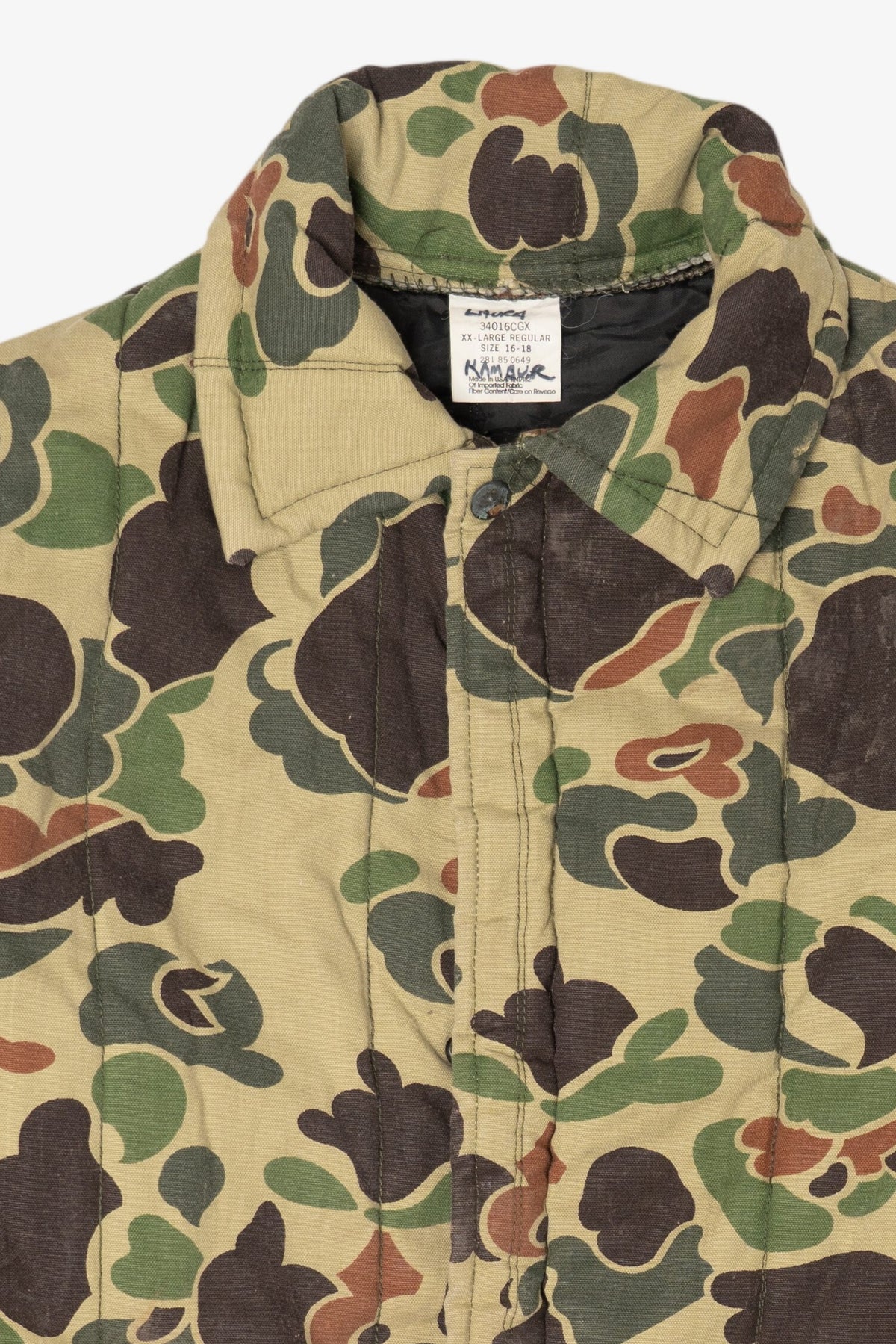 Vintage Green Camouflage Hunting Jacket (1980s)