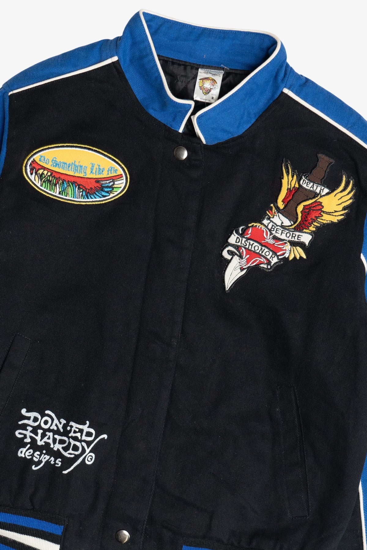 Vintage Ed Hardy "Death Before Dishonor" Patch Jacket (2000s)