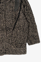 Vintage Braetan Tweed Leather Trimmed Jacket (1980s)