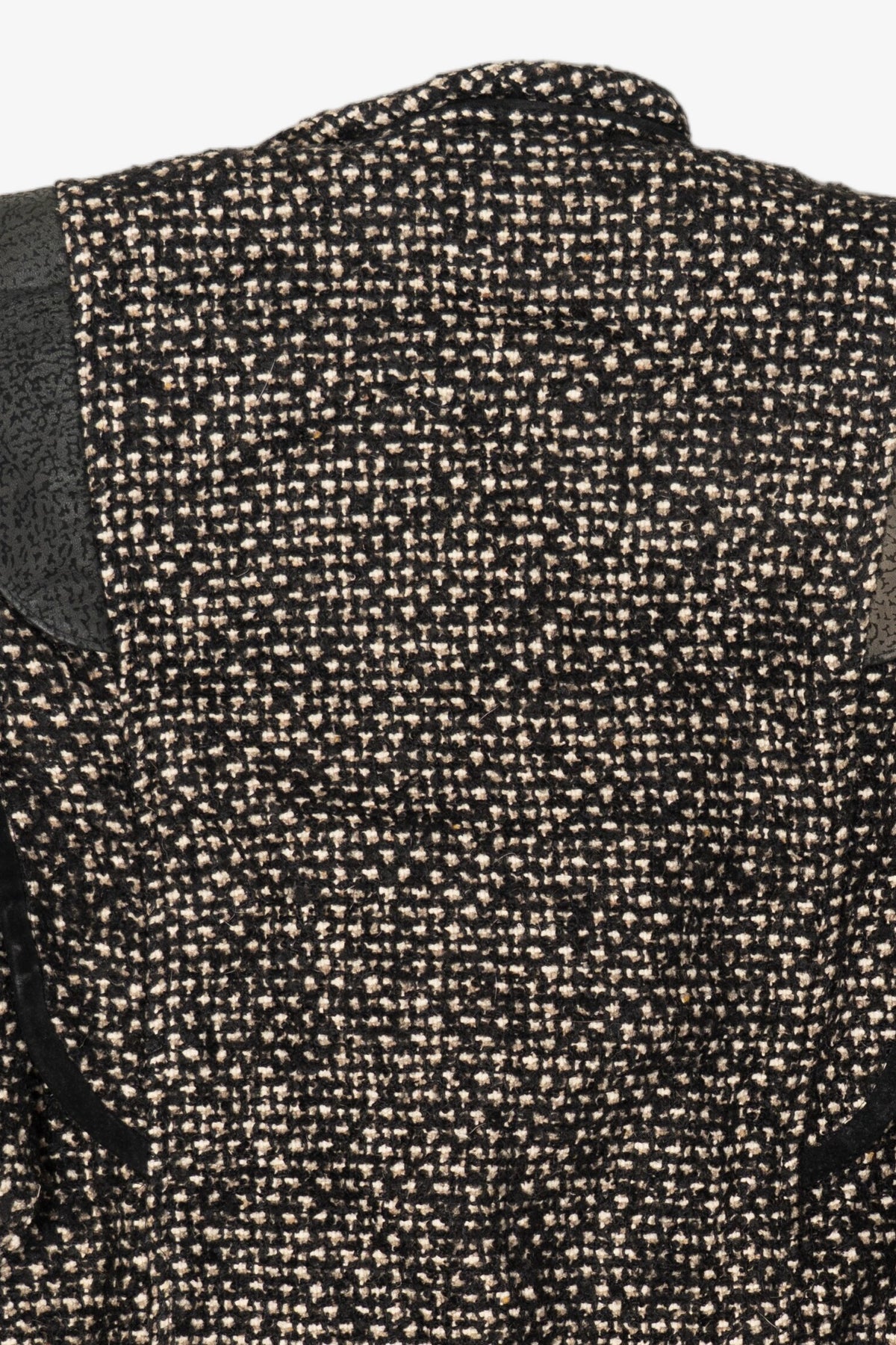 Vintage Braetan Tweed Leather Trimmed Jacket (1980s)