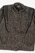 Vintage Braetan Tweed Leather Trimmed Jacket (1980s)