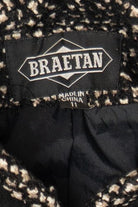 Vintage Braetan Tweed Leather Trimmed Jacket (1980s)
