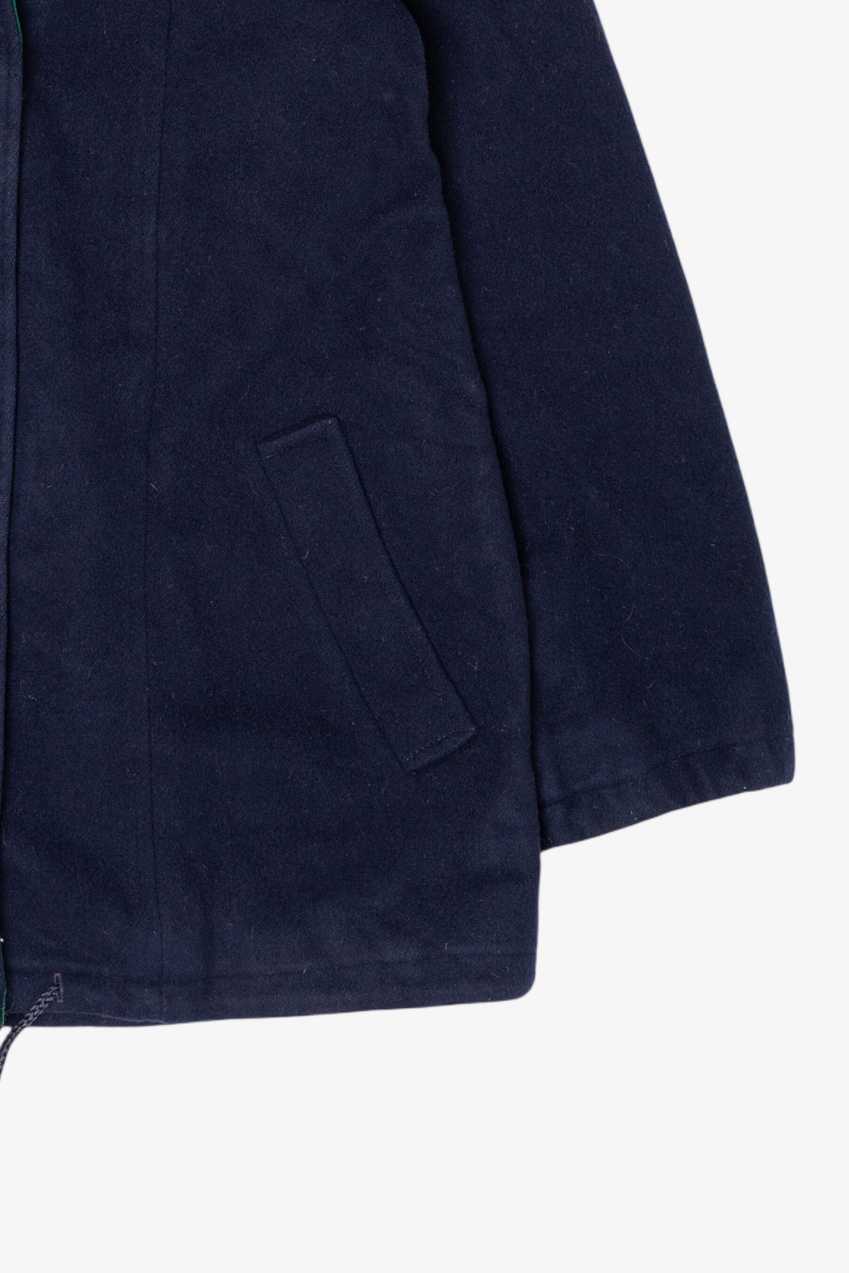 Vintage Navy Blue Authentic Mackintosh Vestcoat Hooded Jacket (1970s)