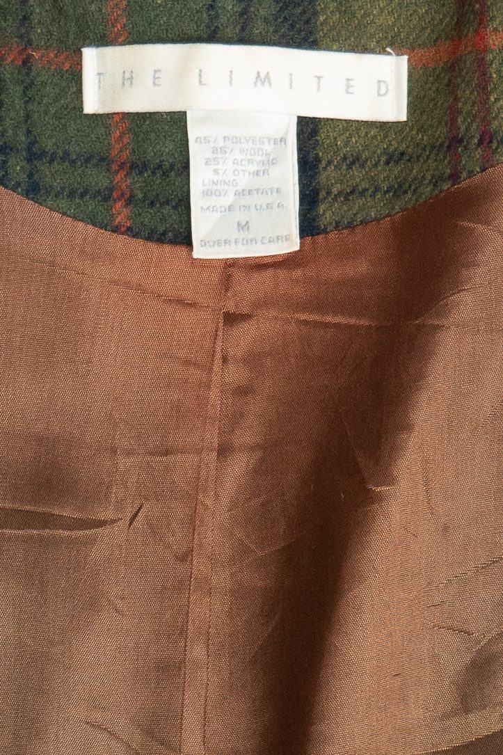 Vintage The Limited Flannel Double Pocket Blazer (2000s)