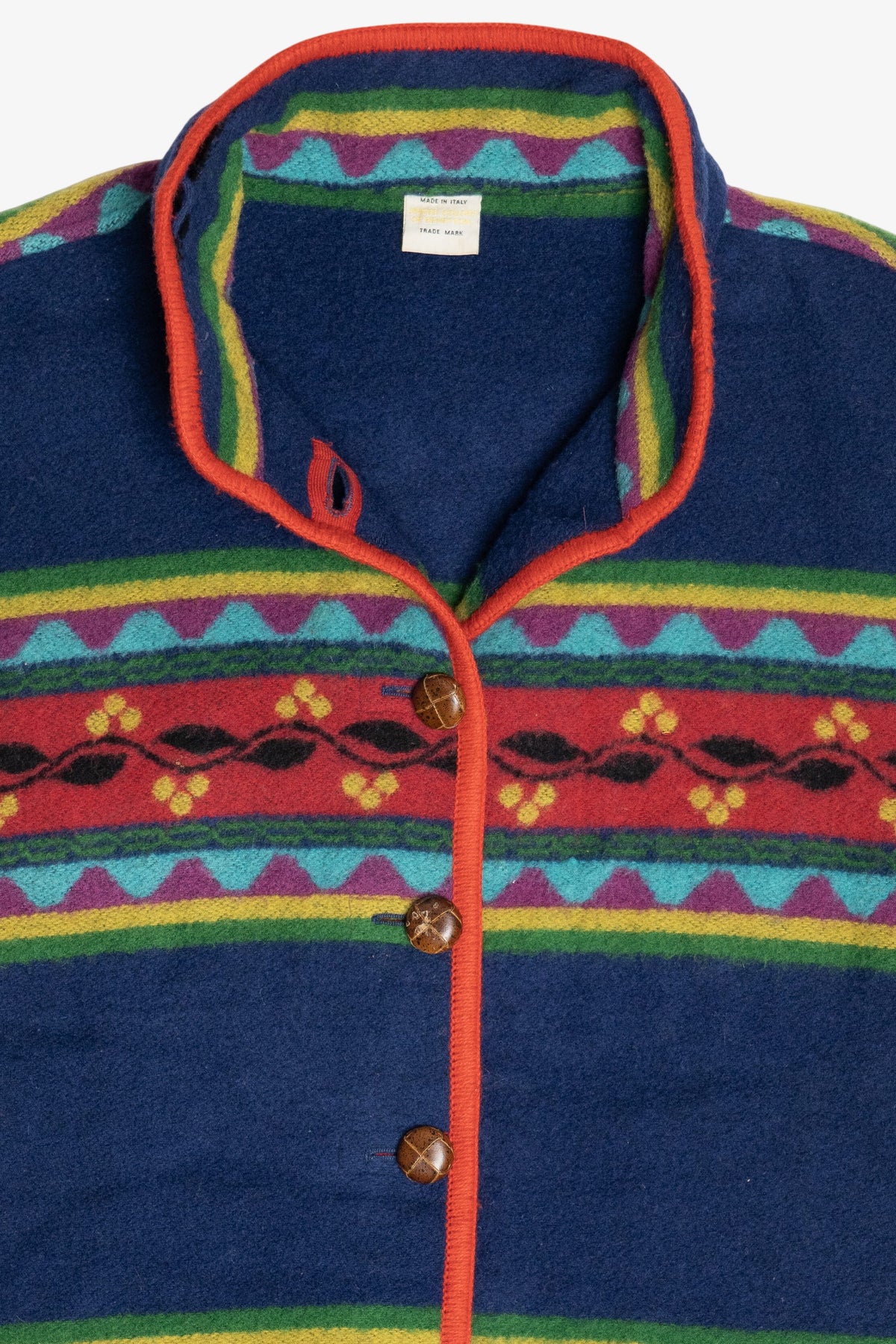 Vintage United Colors of Benetton Aztec Wool Jacket (1990s)