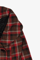 Vintage Red Chick Cowl Neck Double Breasted Jacket (1990s)