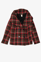 Vintage Red Chick Cowl Neck Double Breasted Jacket (1990s)