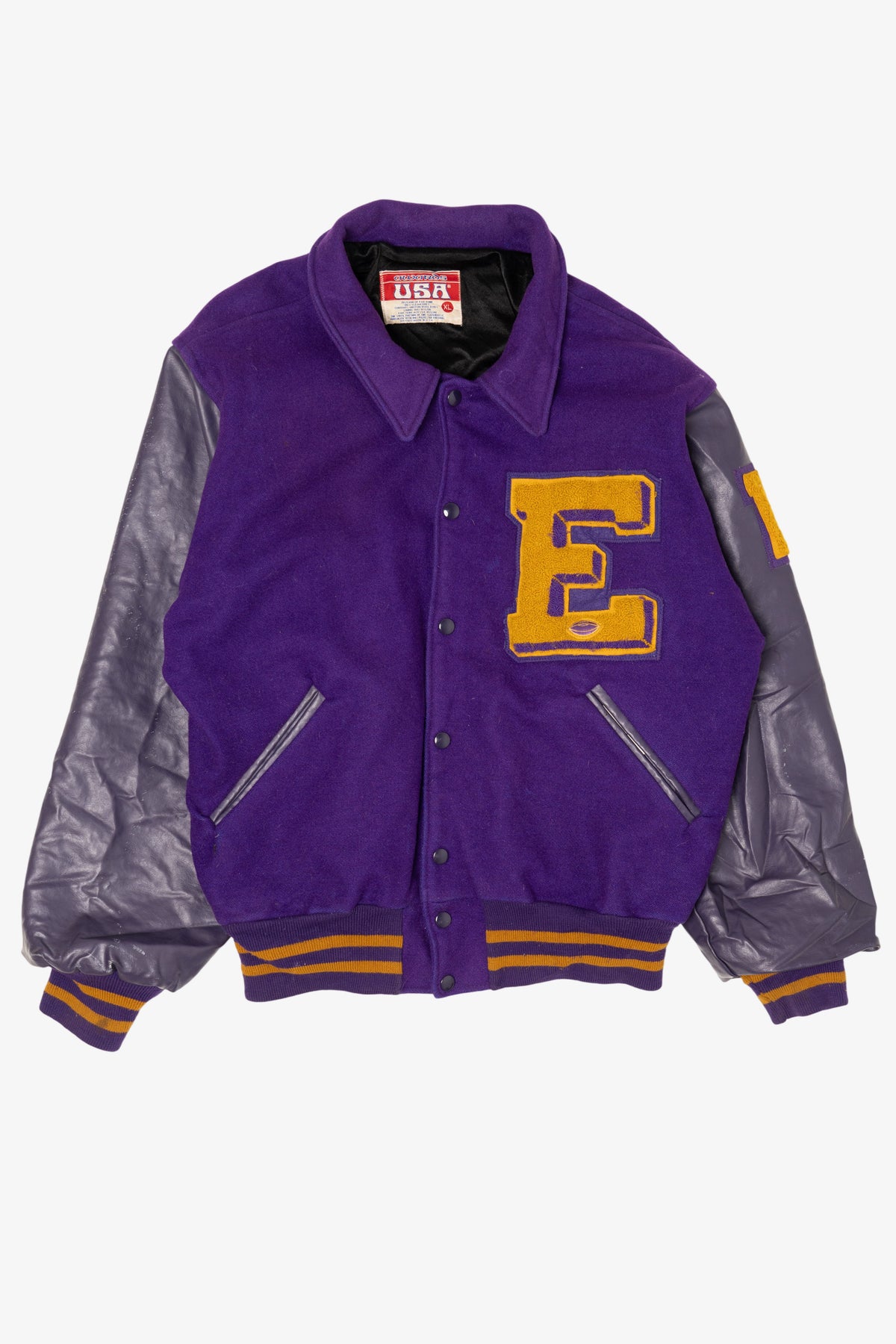 Vintage Purple Awards USA Athletic Bomber Jacket (1990s)