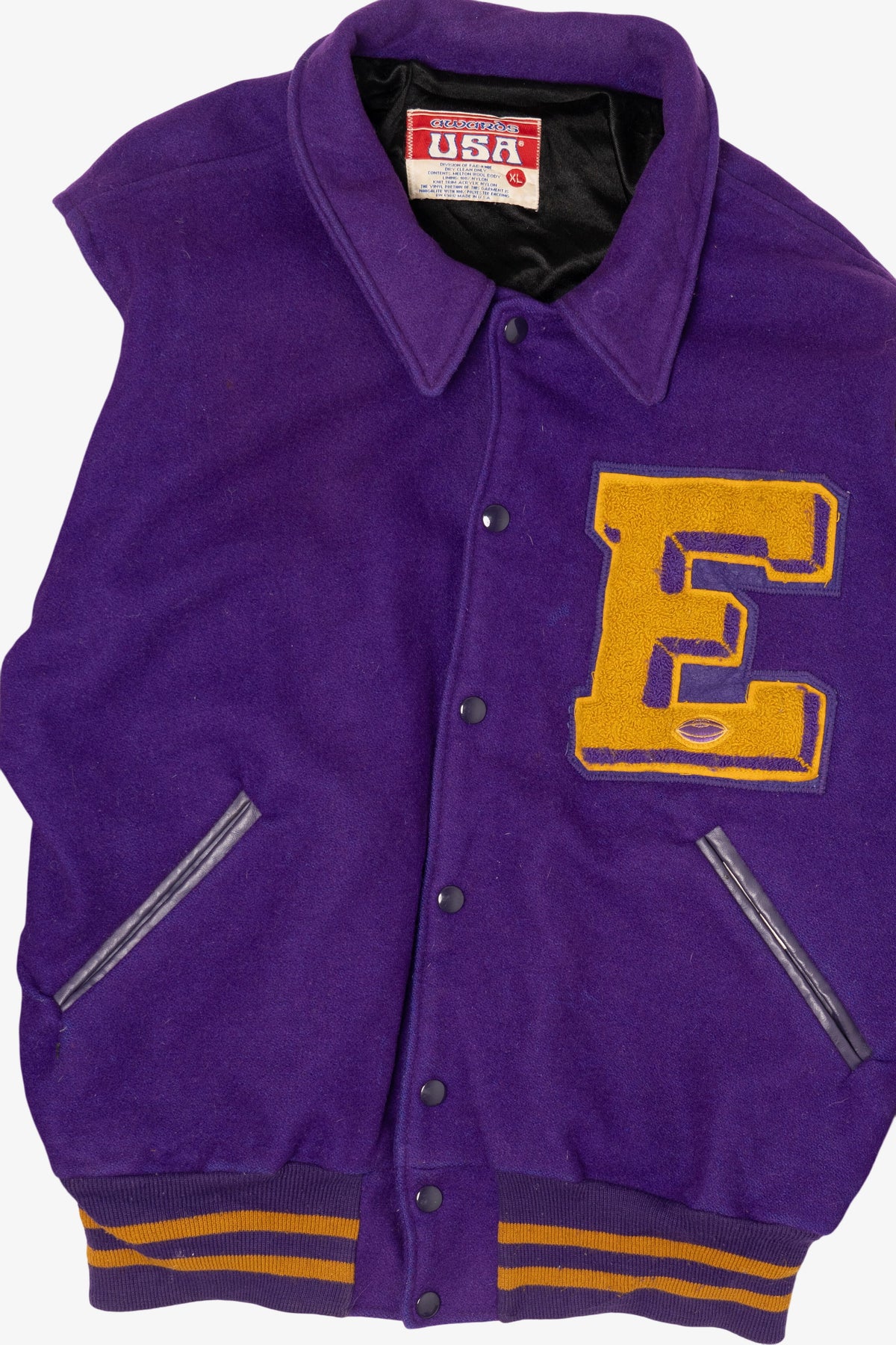 Vintage Purple Awards USA Athletic Bomber Jacket (1990s)