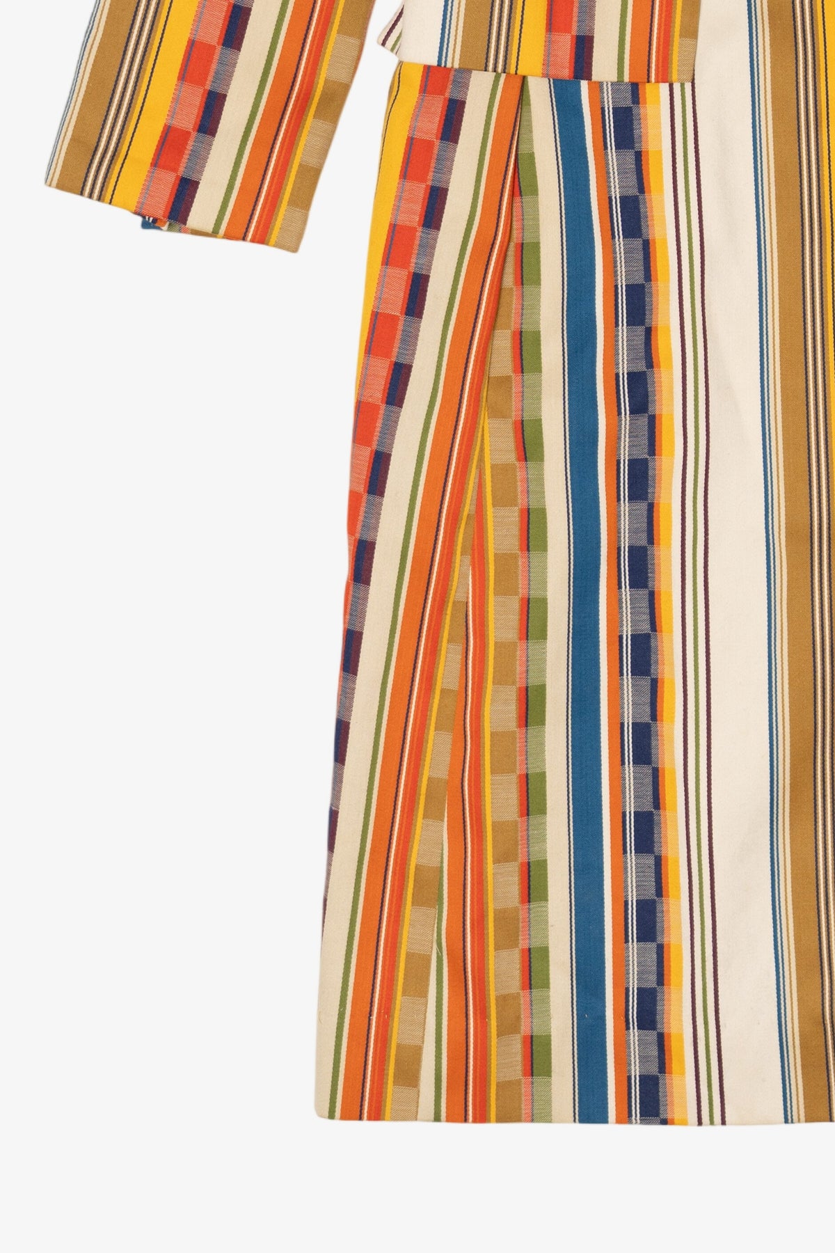 Vintage Striped Colorful I.Magnin & Co. Long Coat (1970s)