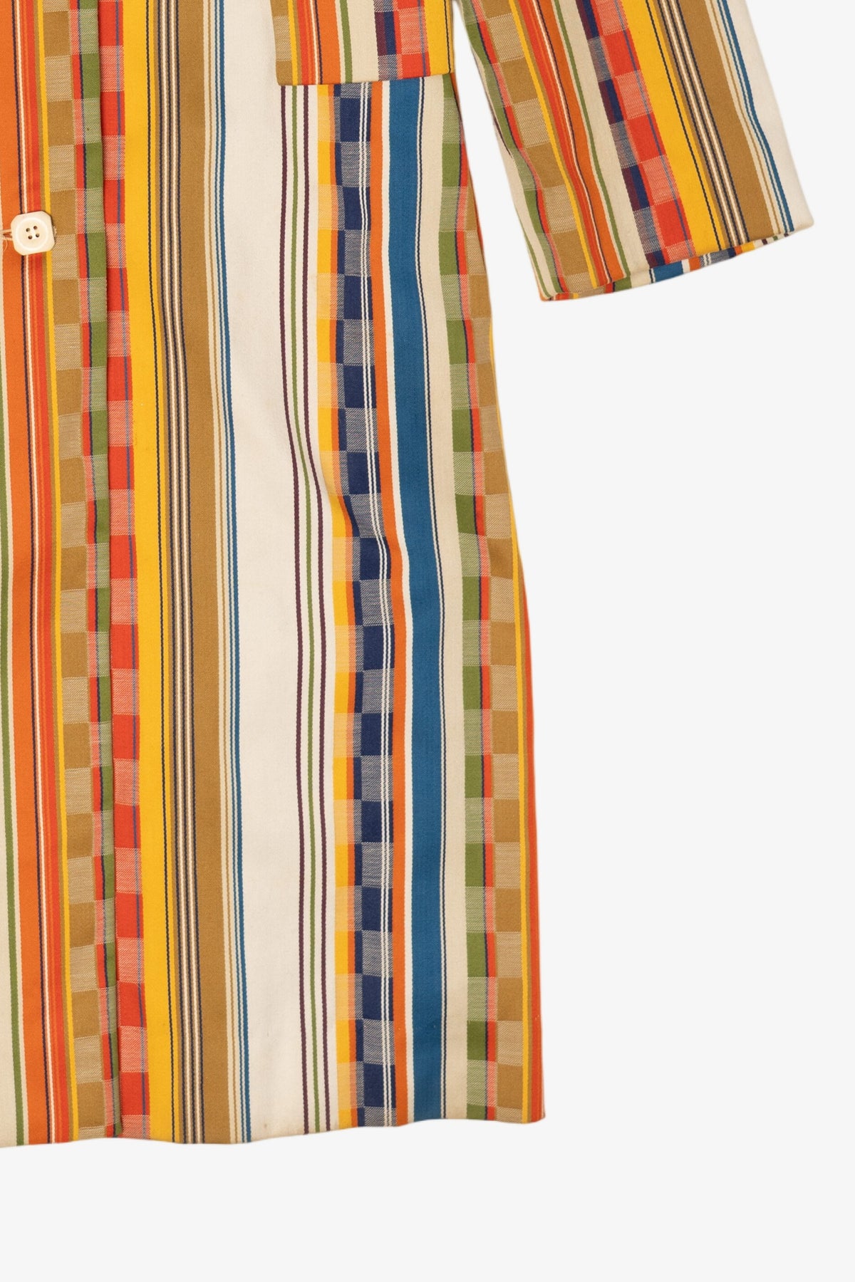 Vintage Striped Colorful I.Magnin & Co. Long Coat (1970s)
