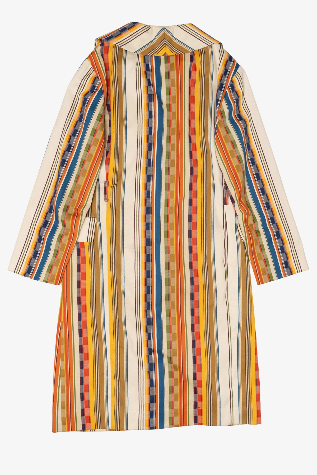 Vintage Striped Colorful I.Magnin & Co. Long Coat (1970s)