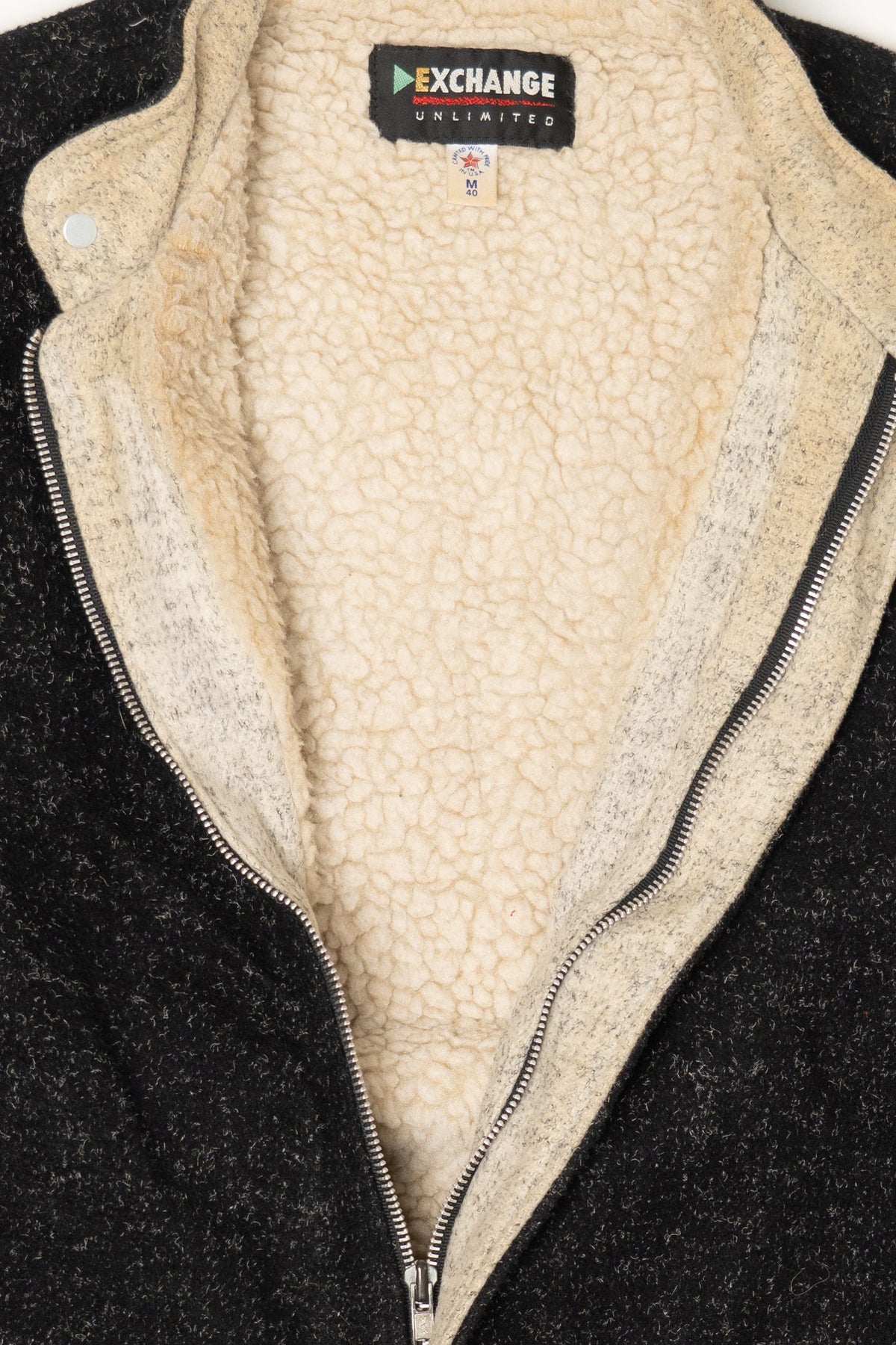Vintage Exchange Unlimited Faux Fur Lined Jacket (1990s)