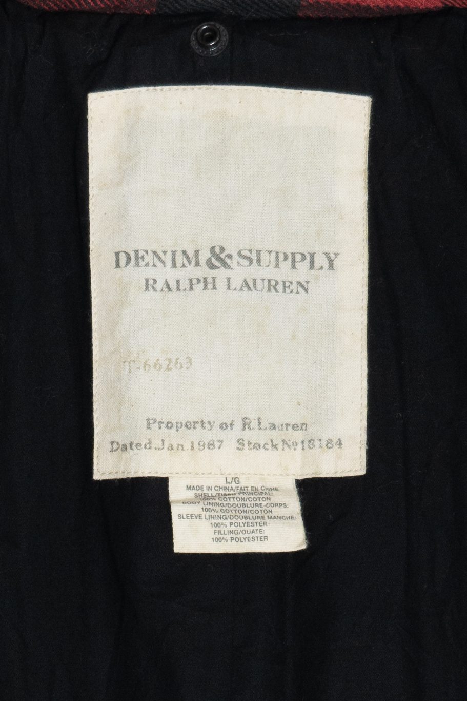Ralph Lauren Denim & Supply Buffalo Plaid Moto Zip Jacket (2010s)