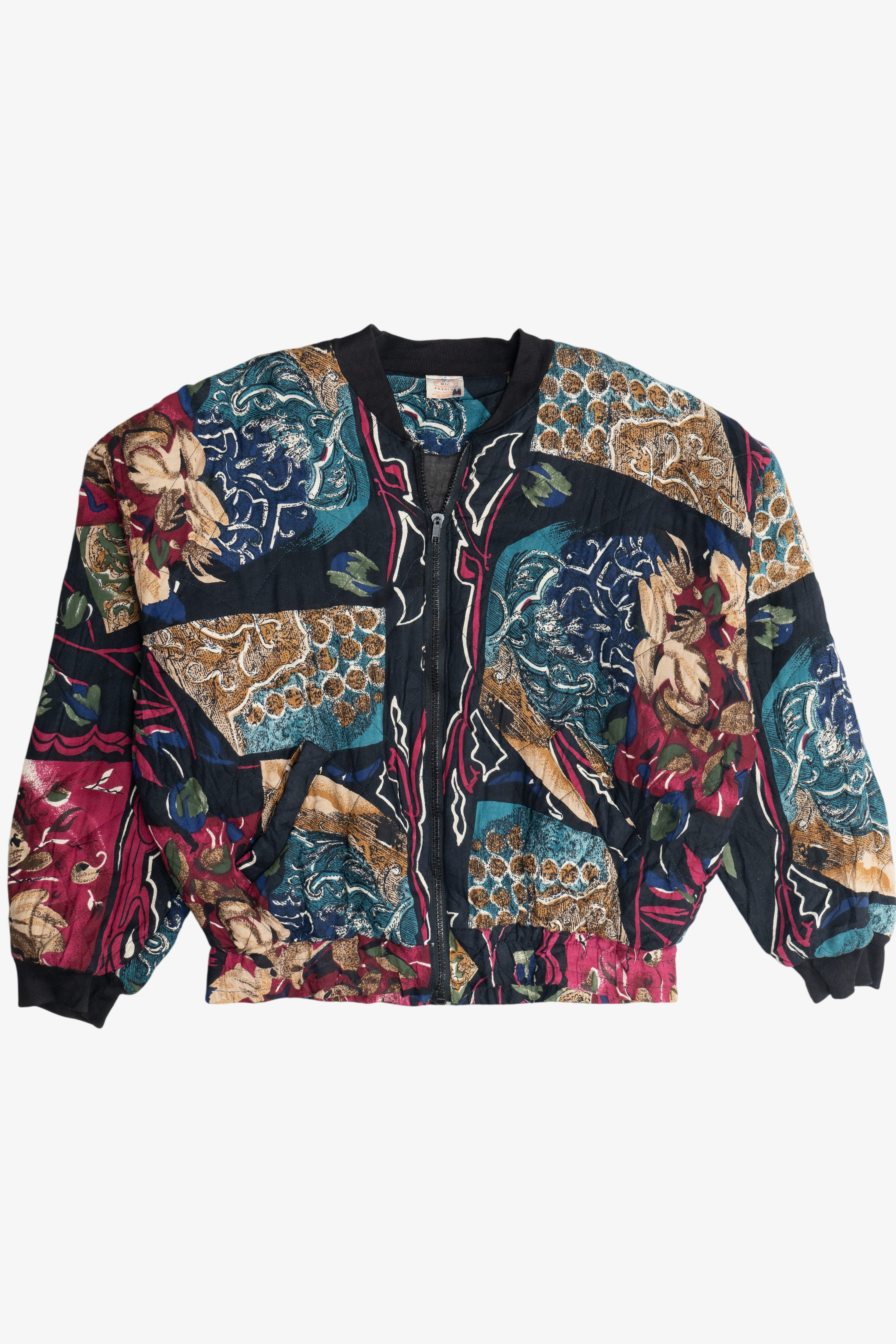 Vintage M.I.C. Fashions Quilted Zip-Up Jacket (1990s)