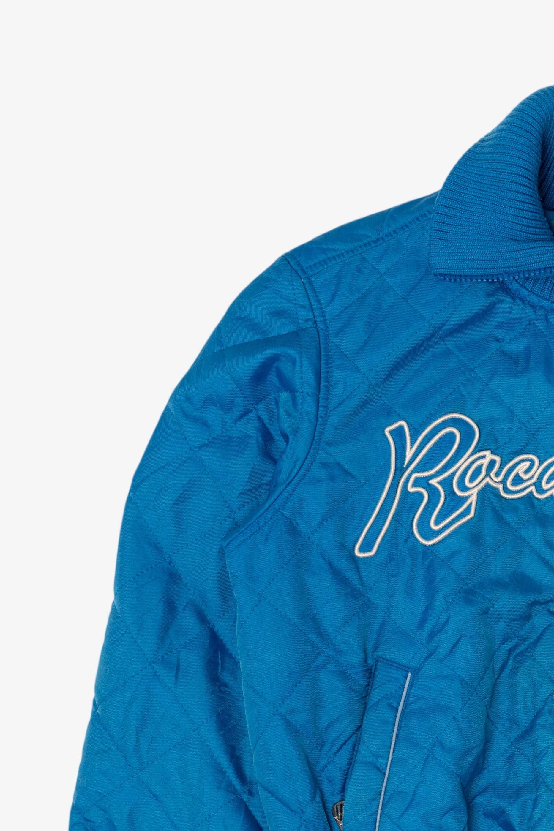 Vintage Y2k Blue Rocawear Bomber Quilted Jacket (2000s)
