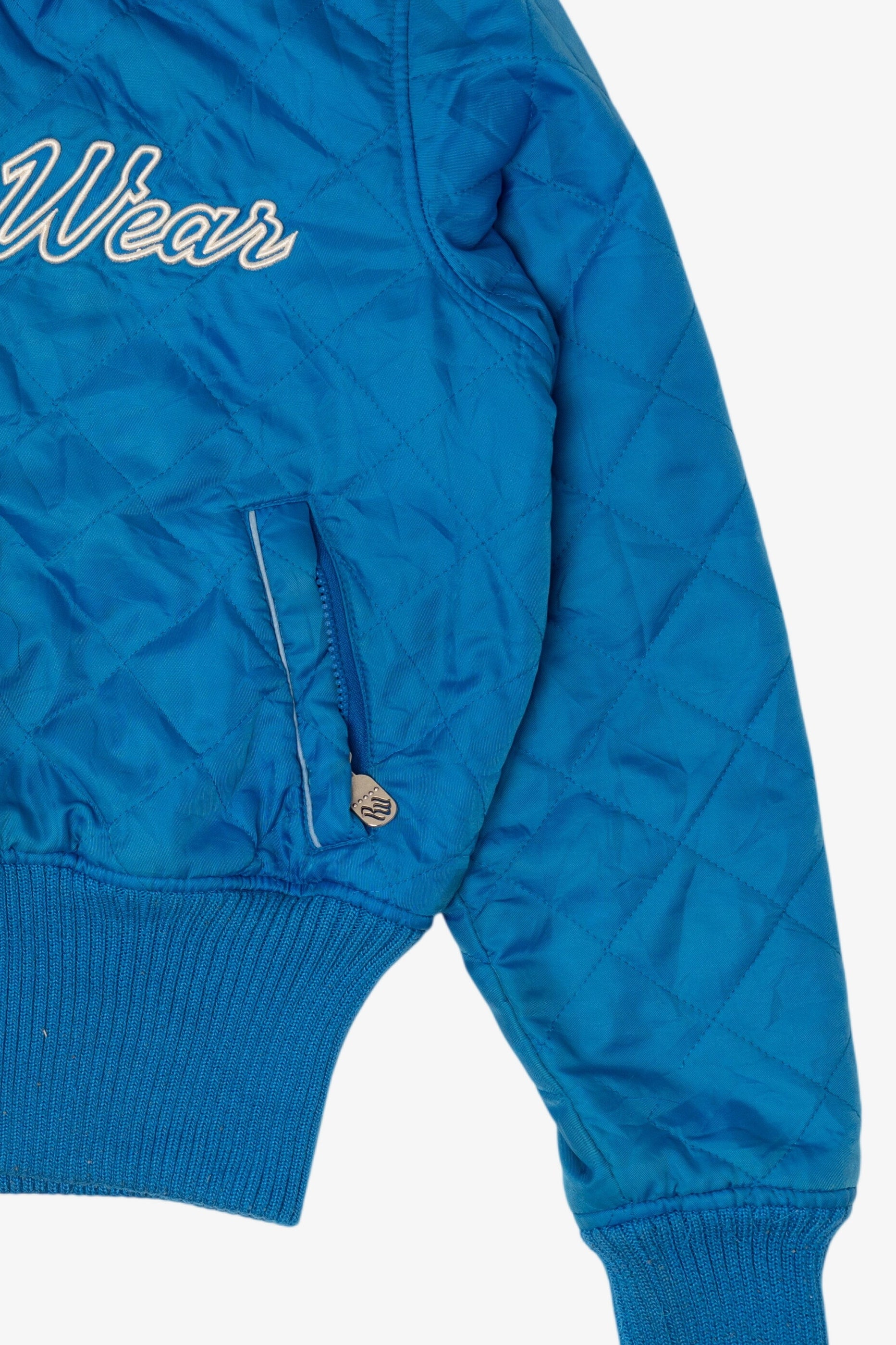 Vintage Y2k Blue Rocawear Bomber Quilted Jacket (2000s)
