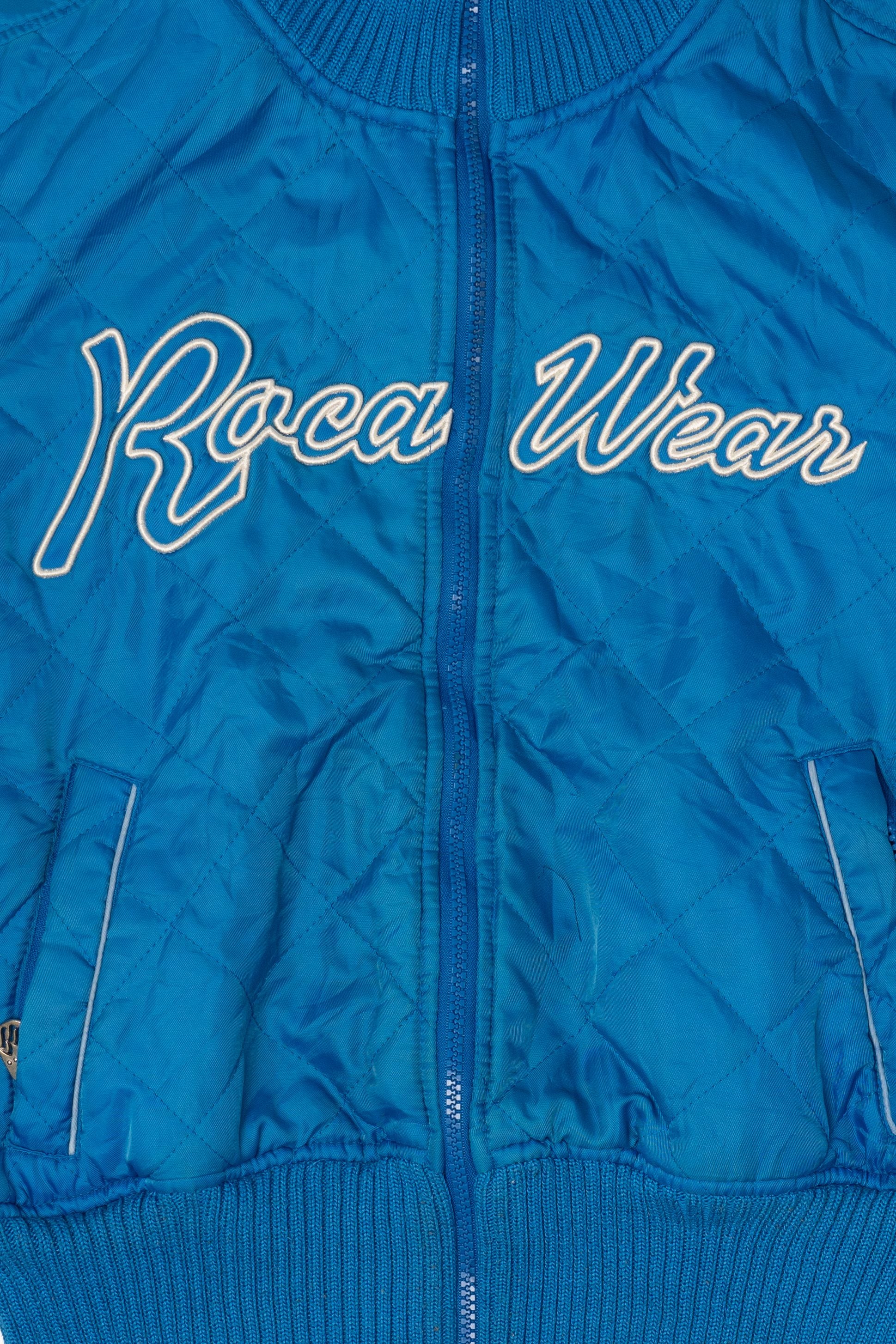 Vintage Y2k Blue Rocawear Bomber Quilted Jacket (2000s)