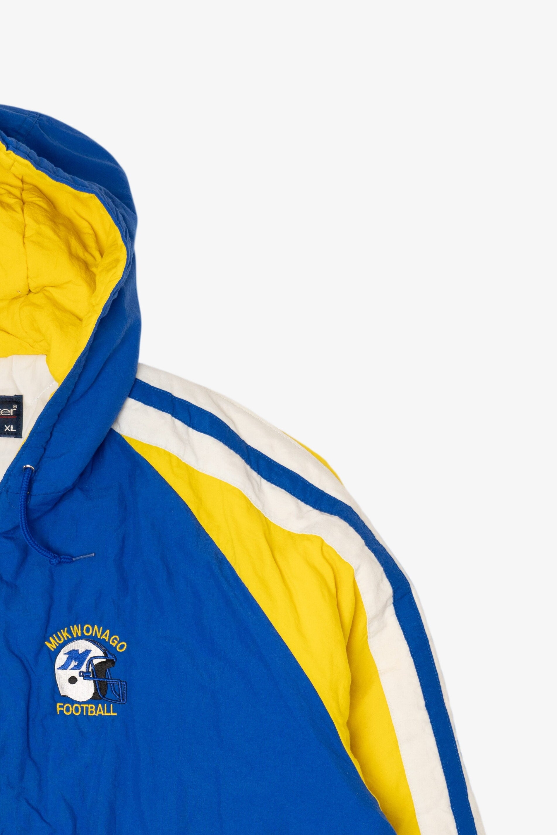 Vintage Blue Swingster Mukwonago Football Coach's Puffer Jacket (1990s)