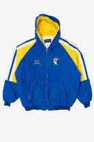 Vintage Blue Swingster Mukwonago Football Coach's Puffer Jacket (1990s)