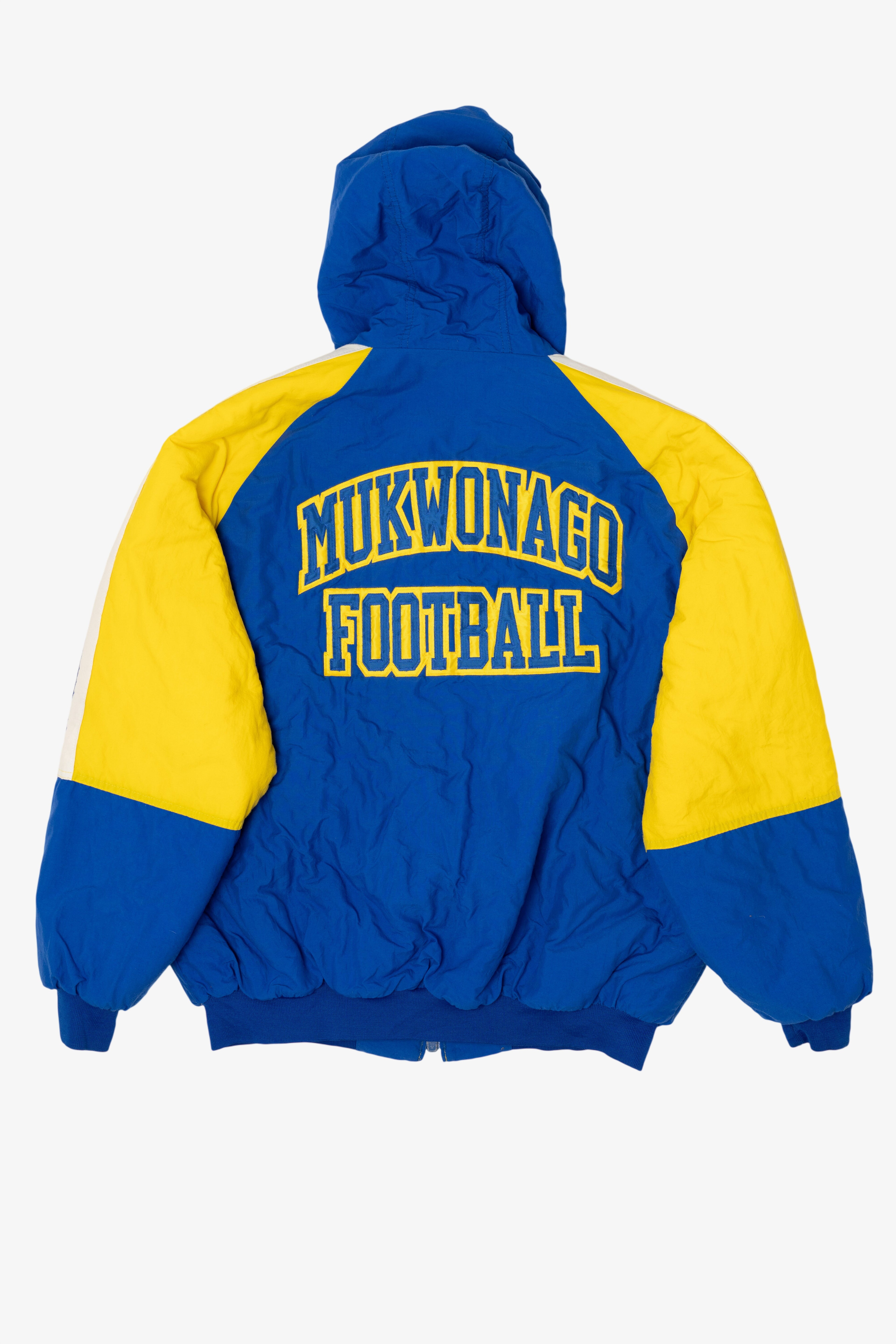 Vintage Blue Swingster Mukwonago Football Coach's Puffer Jacket (1990s)