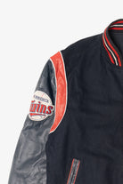 Vintage Minnesota Twins Chenille Patch Leather Sleeve Varsity Jacket (1990s)