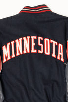 Vintage Minnesota Twins Chenille Patch Leather Sleeve Varsity Jacket (1990s)