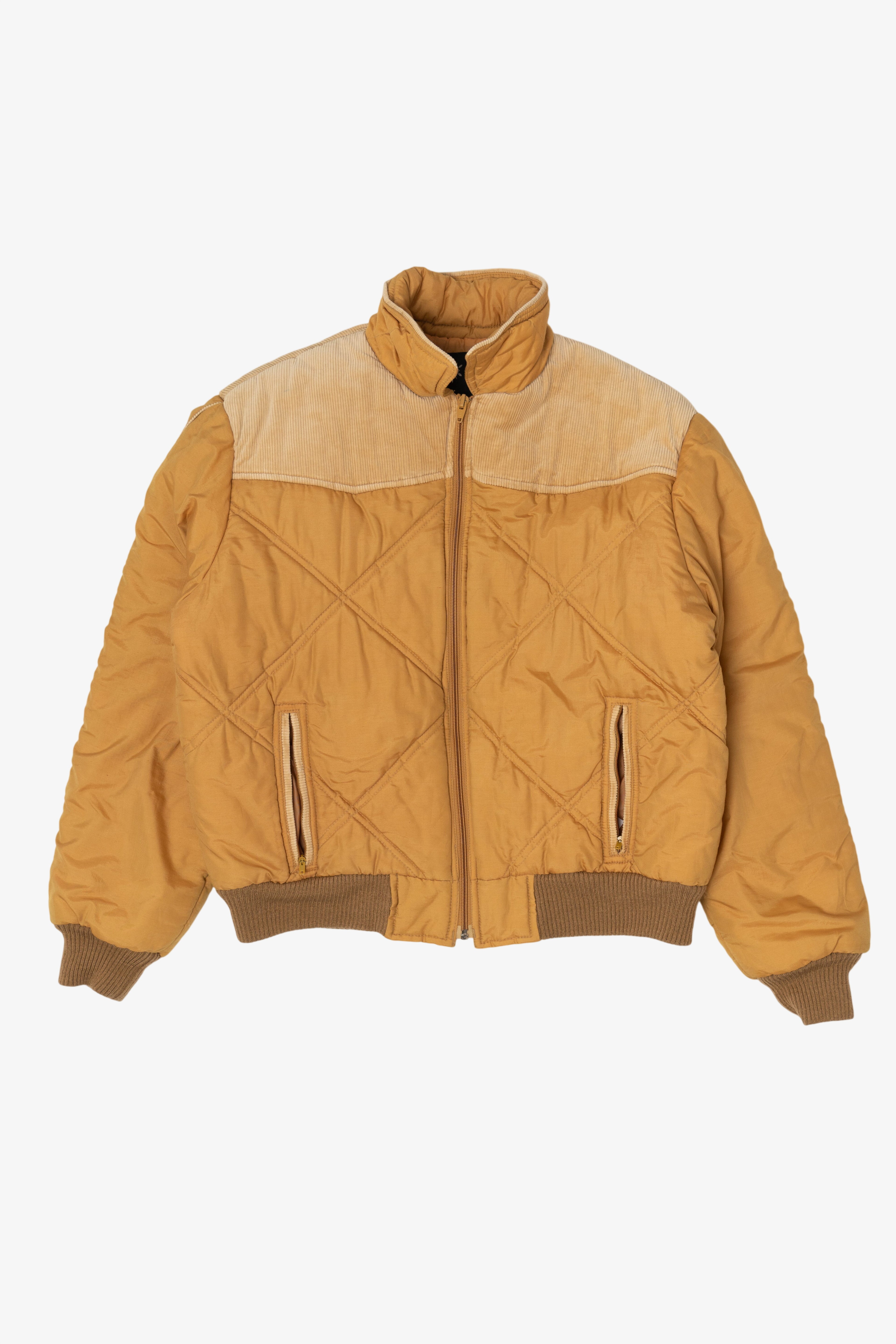 Vintage Yellow Sigallo Quilted Jacket (1980s)