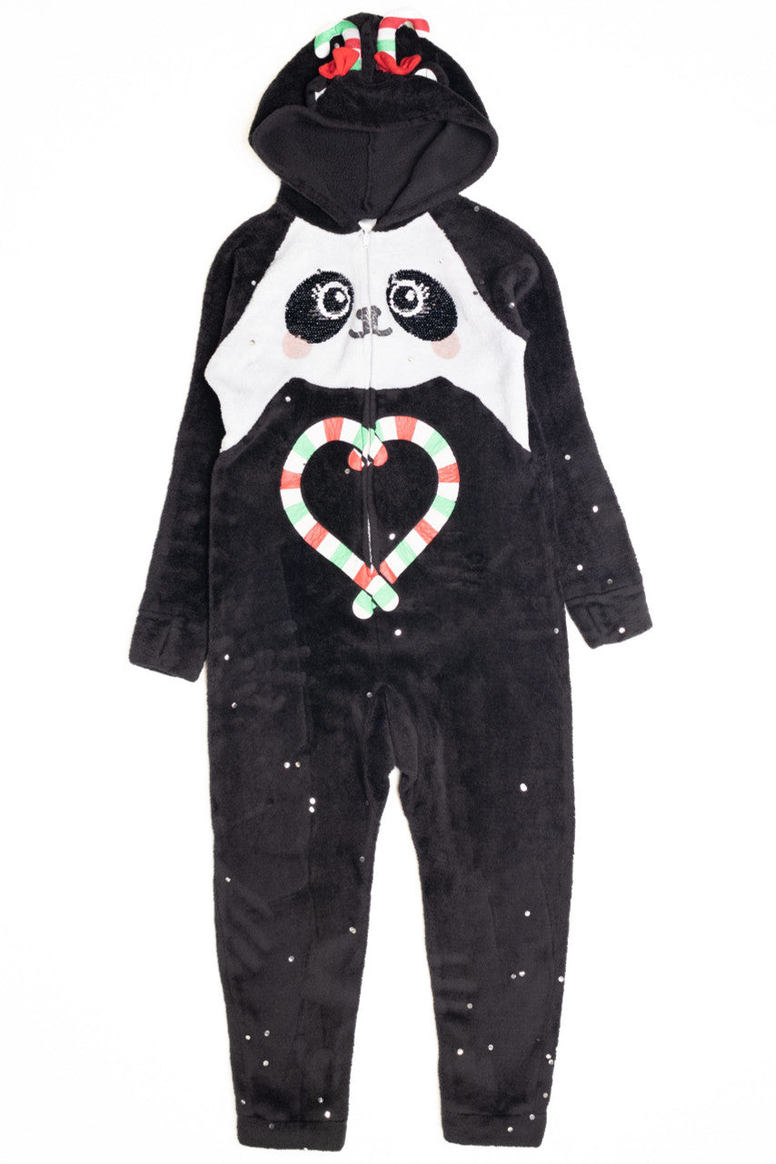 Kids' Christmas Panda Onesie
