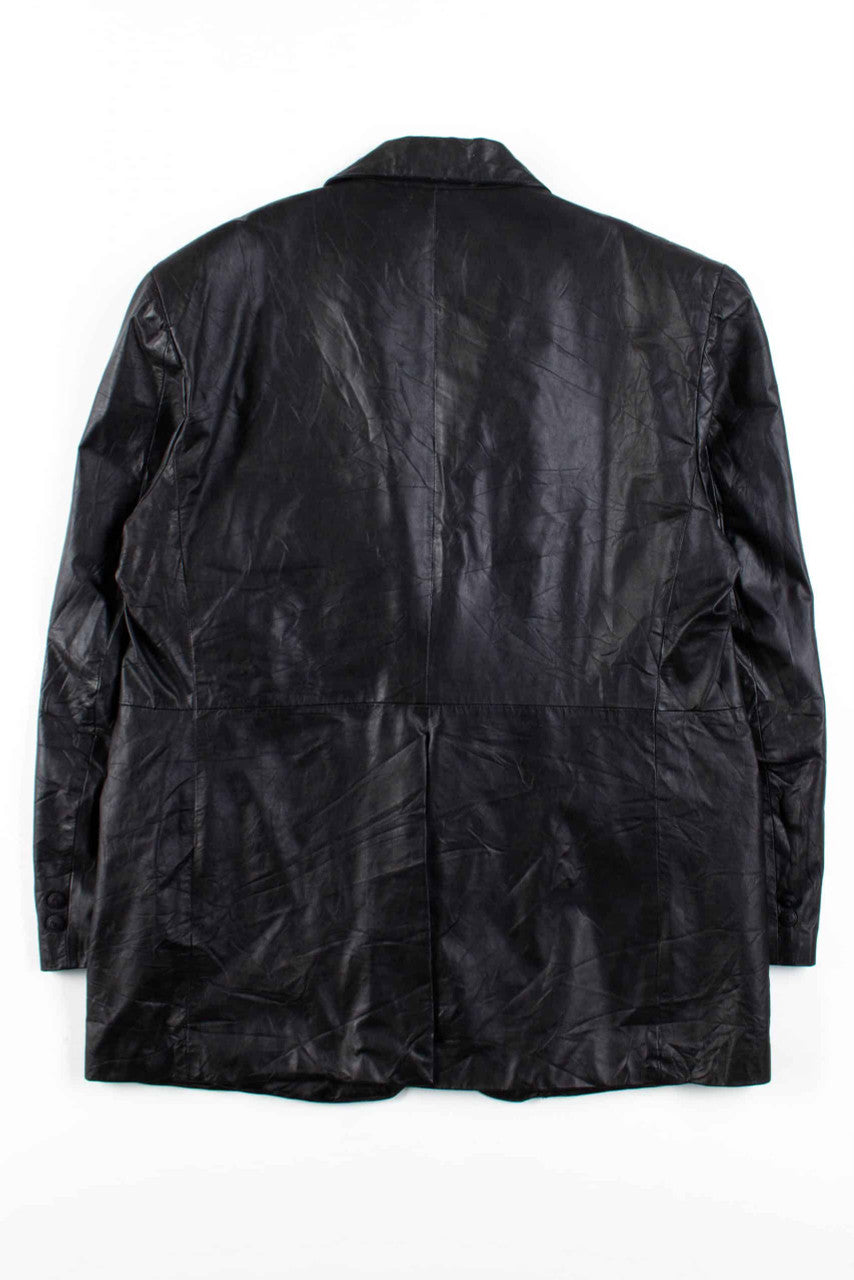 Black Leather Blazer