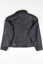 Two Button Leather Blazer