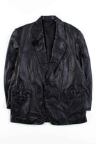 Black Leather Blazer