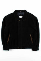 Black & Brown Two-Tone Suede Jacket