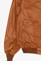 Vintage London Fog Brown Leather Bomber Jacket (1980s)