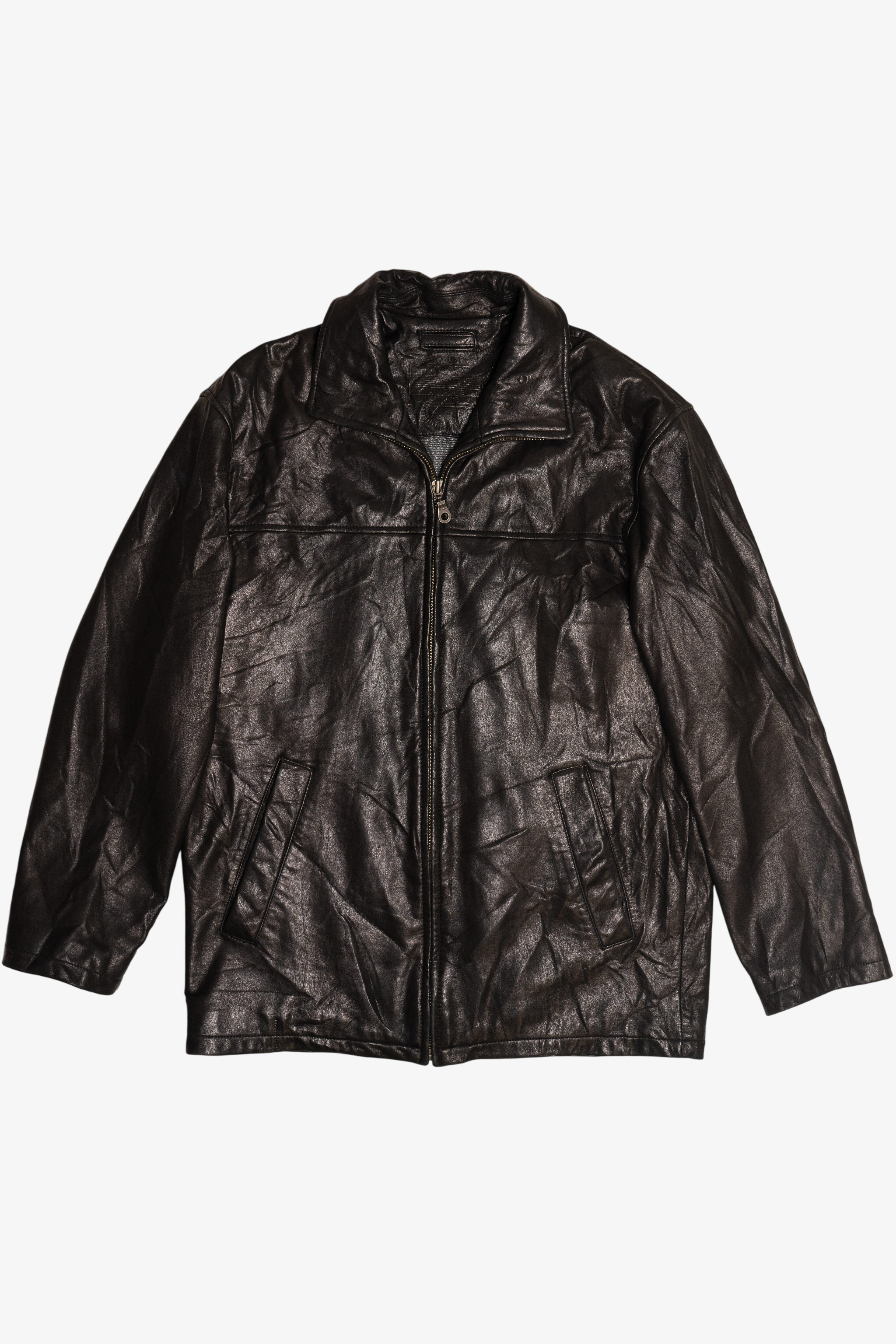 Vintage Dark Brown Roundtree & Yorke Leather Jacket (2000s)