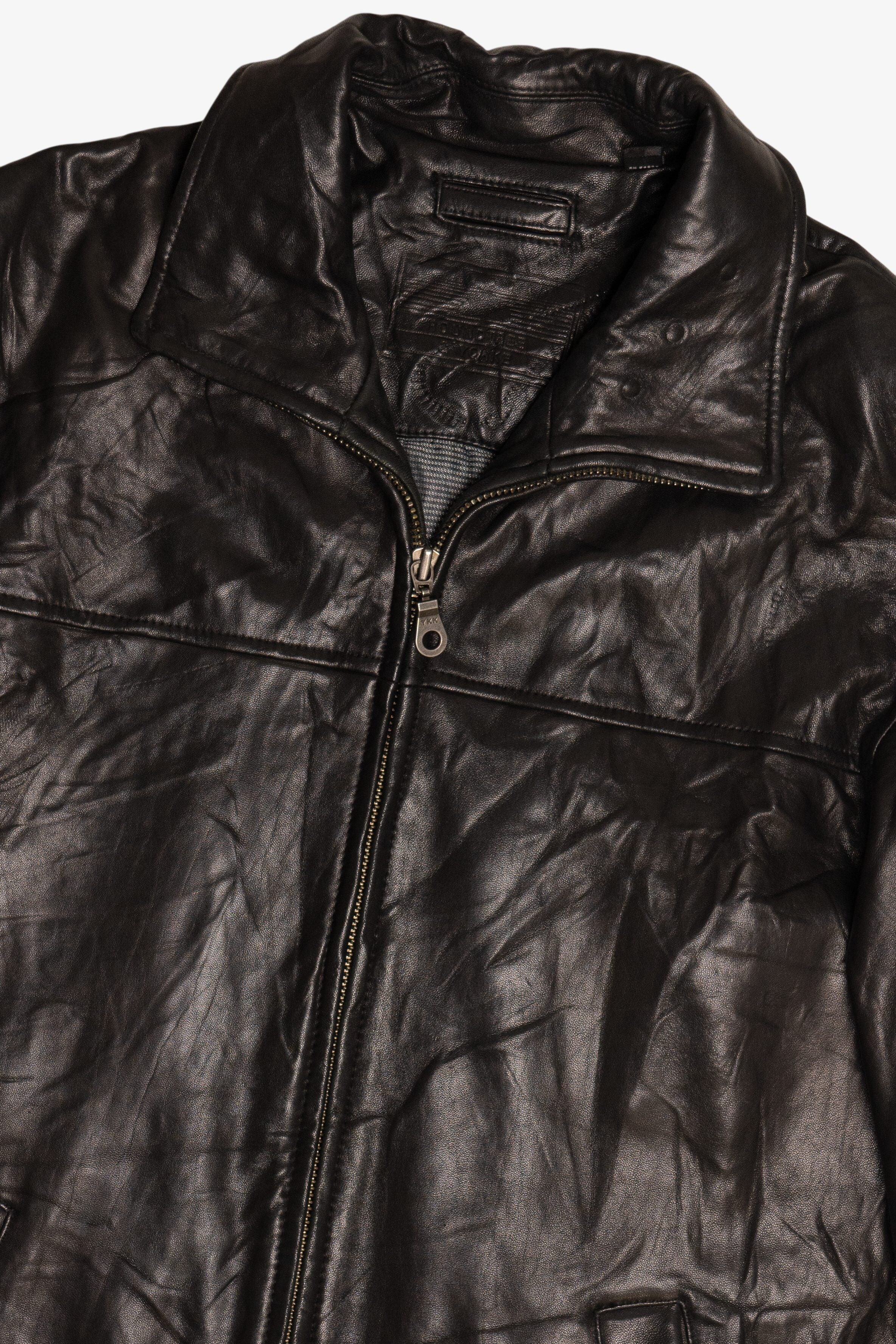 Vintage Dark Brown Roundtree & Yorke Leather Jacket (2000s)