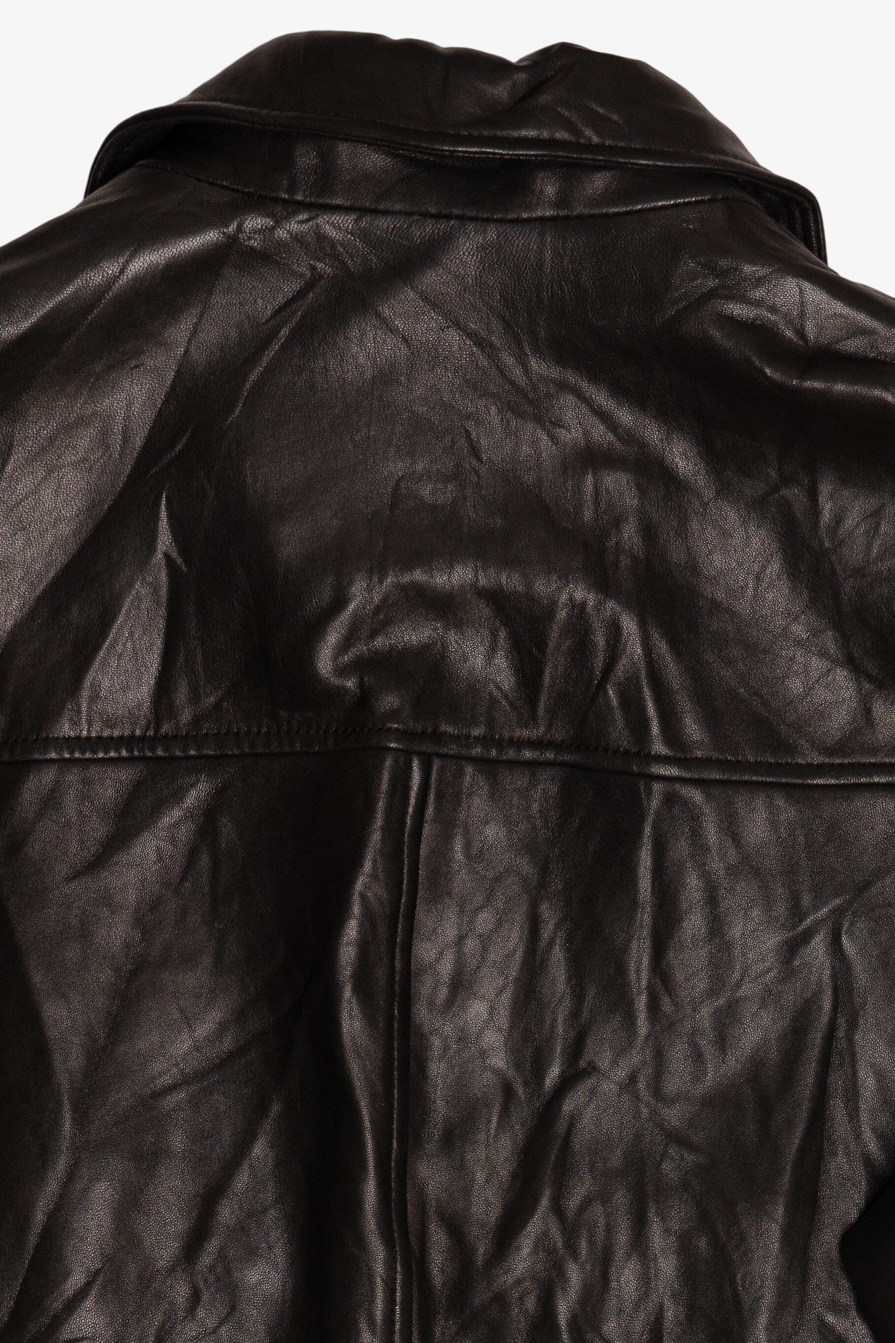 Vintage Dark Brown Roundtree & Yorke Leather Jacket (2000s)