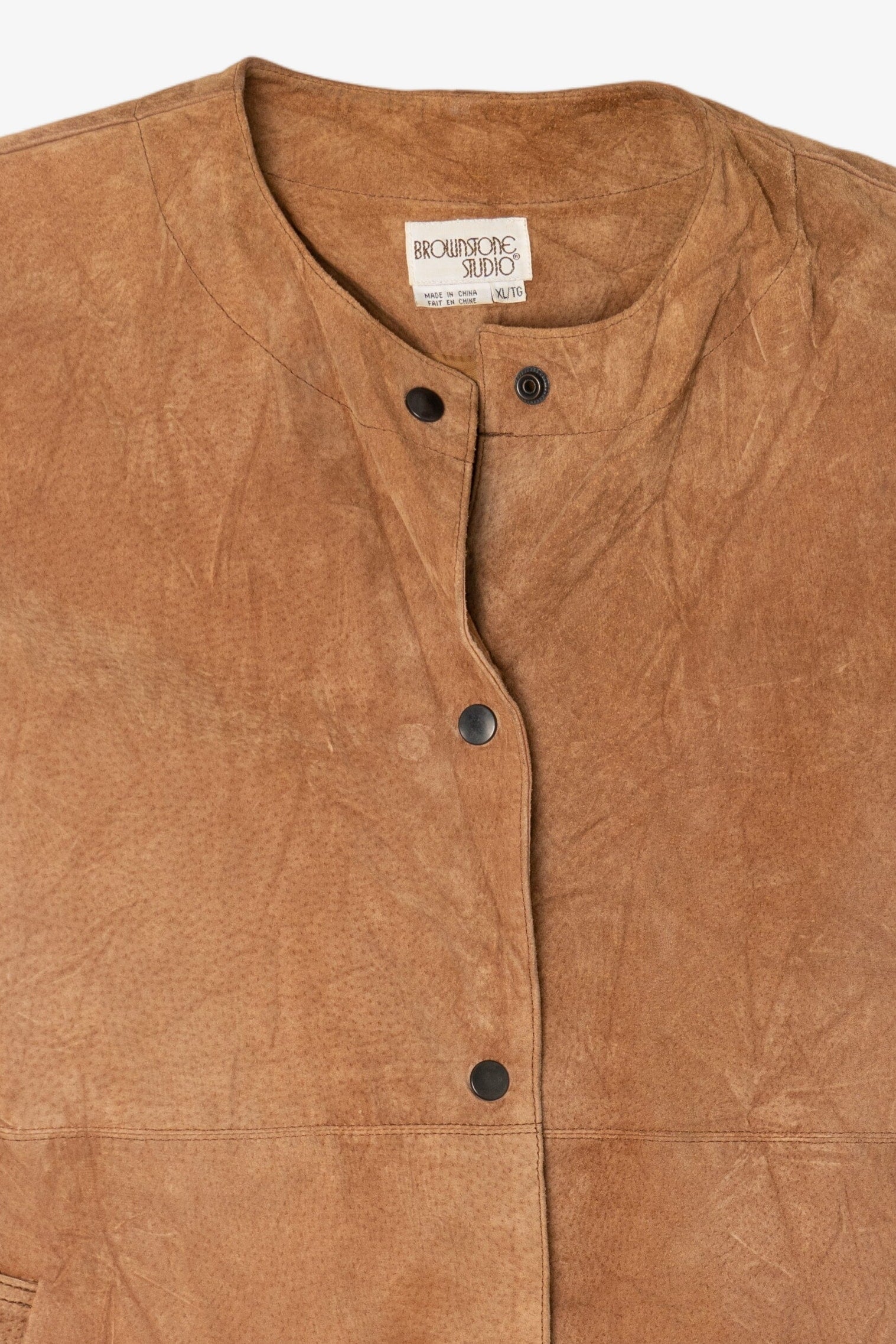 Vintage Brownstone Studio Leather Bomber Jacket (1990s)