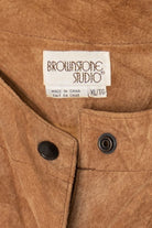 Vintage Brownstone Studio Leather Bomber Jacket (1990s)