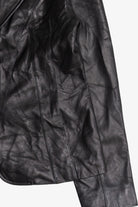 Vintage Worthington Genuine Lambskin Black Leather Blazer (2000s)