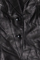 Vintage Worthington Genuine Lambskin Black Leather Blazer (2000s)