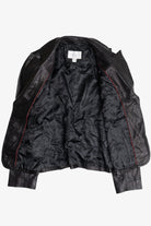 Vintage Worthington Genuine Lambskin Black Leather Blazer (2000s)