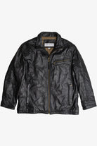 Vintage Andrew Marc Lined Leather Motorcycle Jacket (2000s)