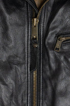 Vintage Andrew Marc Lined Leather Motorcycle Jacket (2000s)