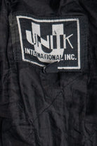 Vintage Unik International Inc. Distressed Leather Motorcycle Jacket (1990s)