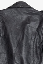 Vintage Unik International Inc. Distressed Leather Motorcycle Jacket (1990s)