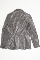 Grey Etienne Aigner Leather Jacket 260