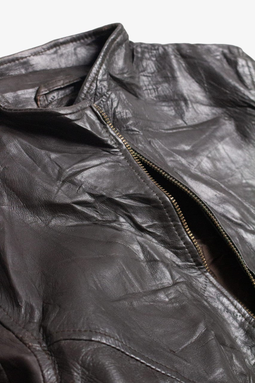 Women's Black Leather Jacket 261