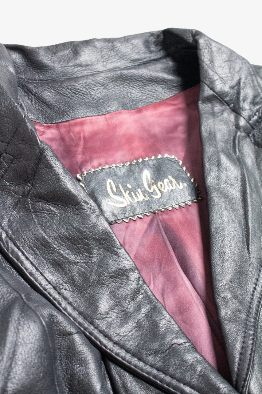 Gun Metal Skin Gear Leather Jacket 264